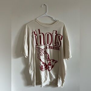 100% Cotton Indie Tee Brand - Thots and Prayers